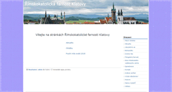 Desktop Screenshot of farnost-klatovy.info